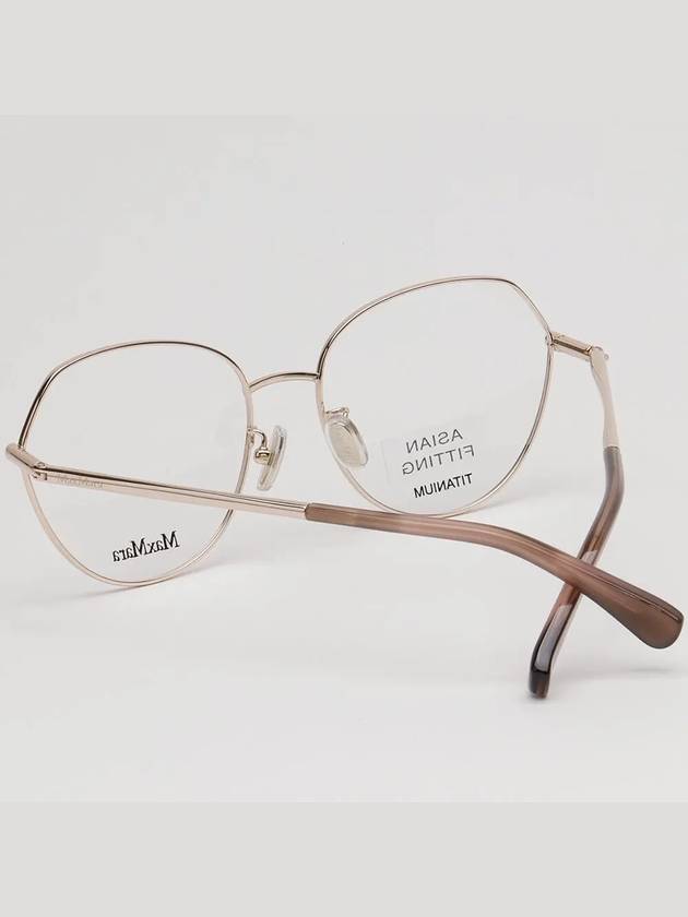 Titanium glasses frame MM5062D 028 round gold - MAX MARA - BALAAN 4