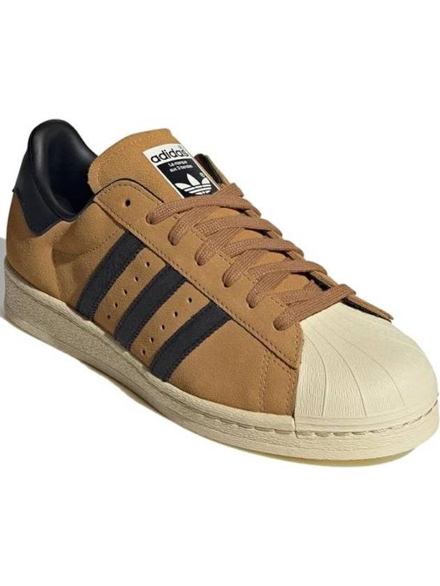 WoMen's Superstar 82 Low Top Sneakers Brown - ADIDAS - BALAAN 3