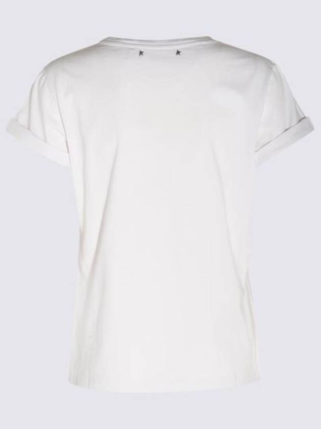 Women's Distress Treatment Short Sleeve T-Shirt White - GOLDEN GOOSE - BALAAN 3