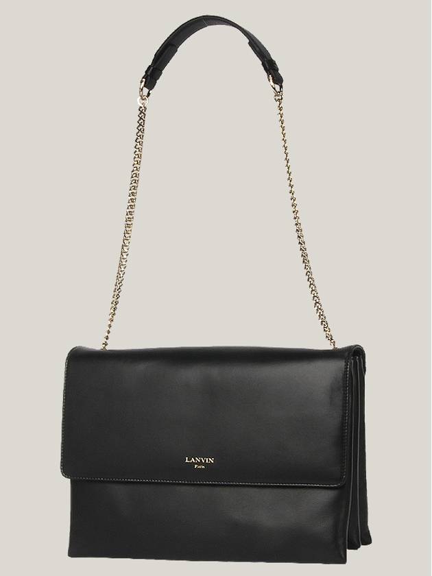 Sugar Medium Shoulder Bag Black - LANVIN - BALAAN 3