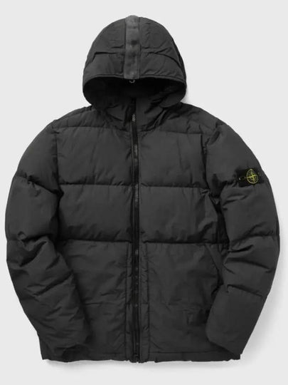 Naslan Light Watro Down Hooded Padding Black - STONE ISLAND - BALAAN 2