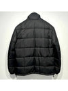 Logo Patch Zipper Down Jacket Black - DOLCE&GABBANA - BALAAN 7