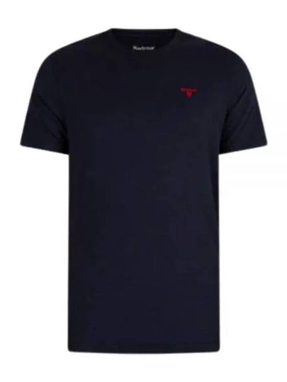 Embroidered Logo Essential Sports Short Sleeve T-Shirt Navy - BARBOUR - BALAAN 2