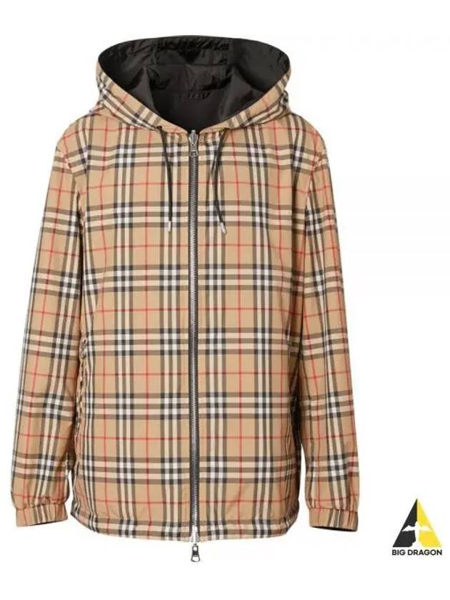 Reversible Vintage Check Hooded Jacket Archive Beige - BURBERRY - BALAAN 2