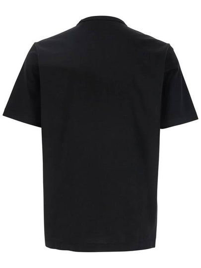 Black T-Shirt With Logo Printed On The Front In Cotton Man - CP COMPANY - BALAAN 2