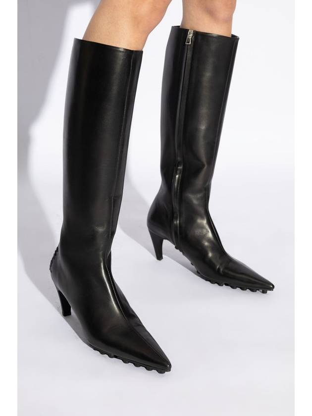 Marni Leather Heeled Boots, Women's, Black - MARNI - BALAAN 2