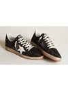 Men's Ballstar Suede Low Top Sneakers Black - GOLDEN GOOSE - BALAAN 3