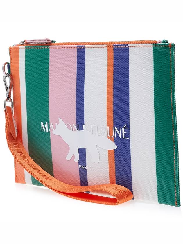 Maison Kitsune Women's Multi-Stripe Pouch KU05548WE4006 MS - MAISON KITSUNE - BALAAN 2