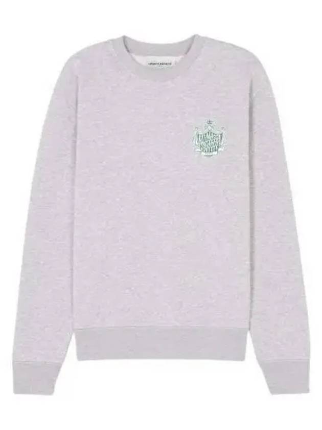 Logo Comfort Sweatshirt Grey - MAISON KITSUNE - BALAAN 1