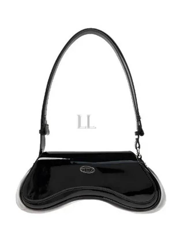 Women's Play Glossy Cross Bag Black - DIESEL - BALAAN 2