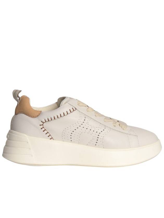 Rebel Leather Low-Top Sneakers Ivory - HOGAN - BALAAN 2