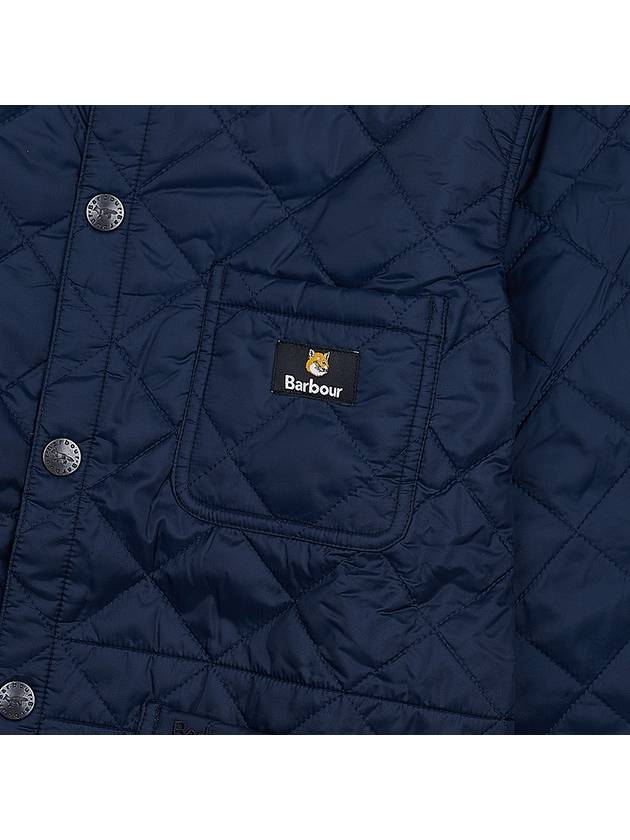 Kenning Quilting  Logo Patch Jacket Navy - BARBOUR - BALAAN 7