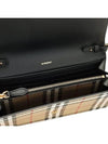 Detachable Strap Checked Leather Wallet Cross Bag Black - BURBERRY - BALAAN 5