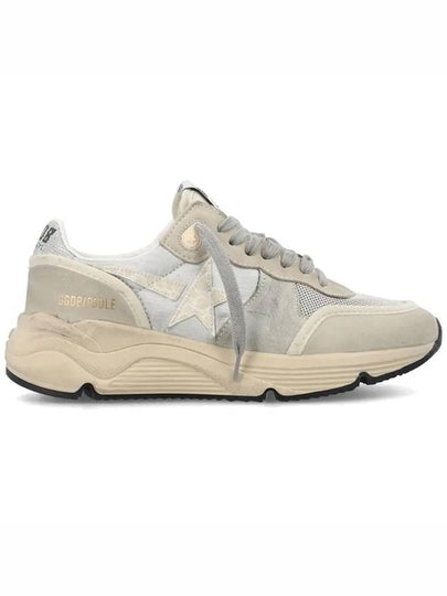 Women's Running Sole Low Top Sneakers Silver Beige - GOLDEN GOOSE - BALAAN 2