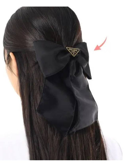 Re-Nylon Hair Clip Black - PRADA - BALAAN 2