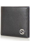 GG Interlocking Two Tone Half Wallet Black - GUCCI - BALAAN 4