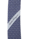 Gancini Print Silk Tie Bluemarine - SALVATORE FERRAGAMO - BALAAN 7