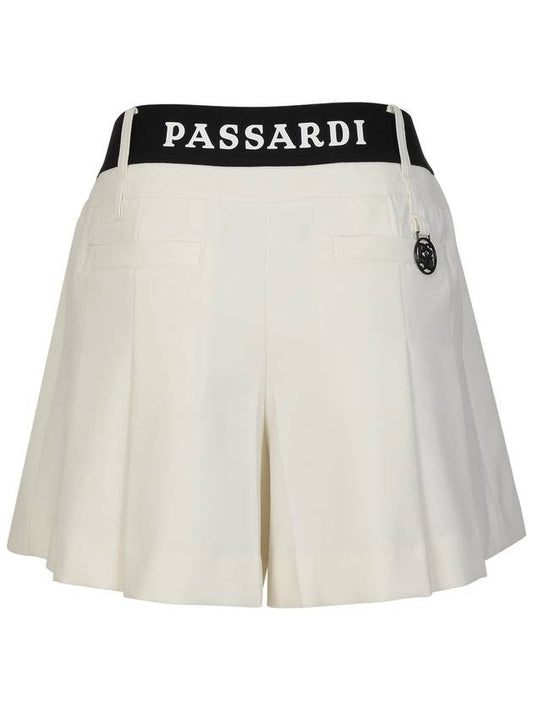 Band Pleated Culotte Pants WH - PASSARDI - BALAAN 2