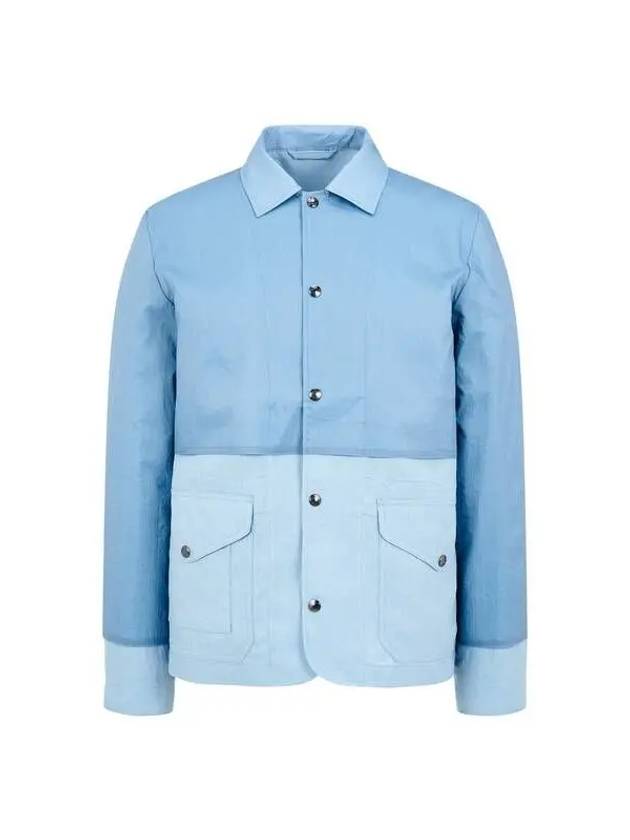 Tone on color scheme collar jacket blue - PAUL SMITH - BALAAN 1