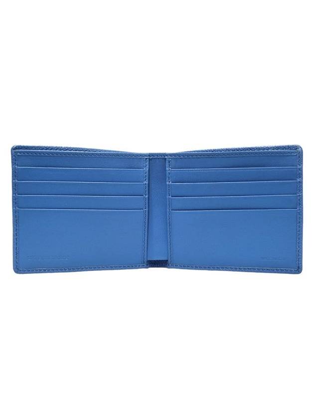 Women s 39569241 London Blue Leather Lettering Logo Bicycle Wallet - BURBERRY - BALAAN 4