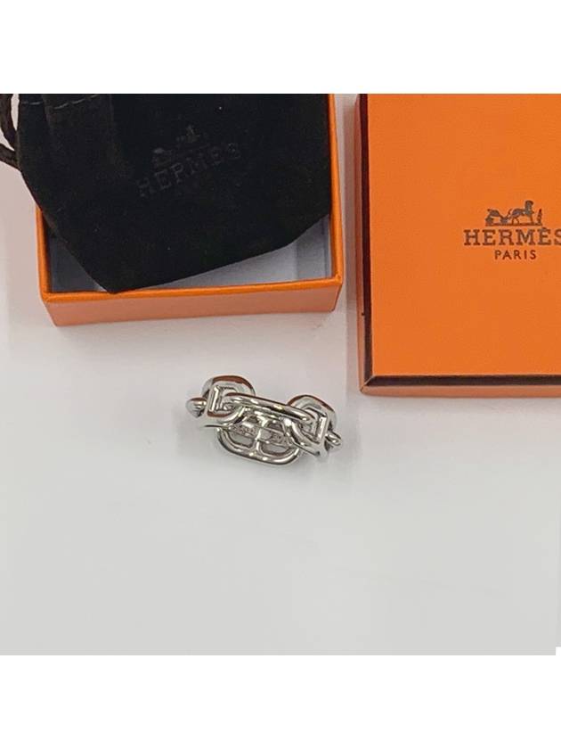 Regate 90 Scarf Ring Silver - HERMES - BALAAN 3