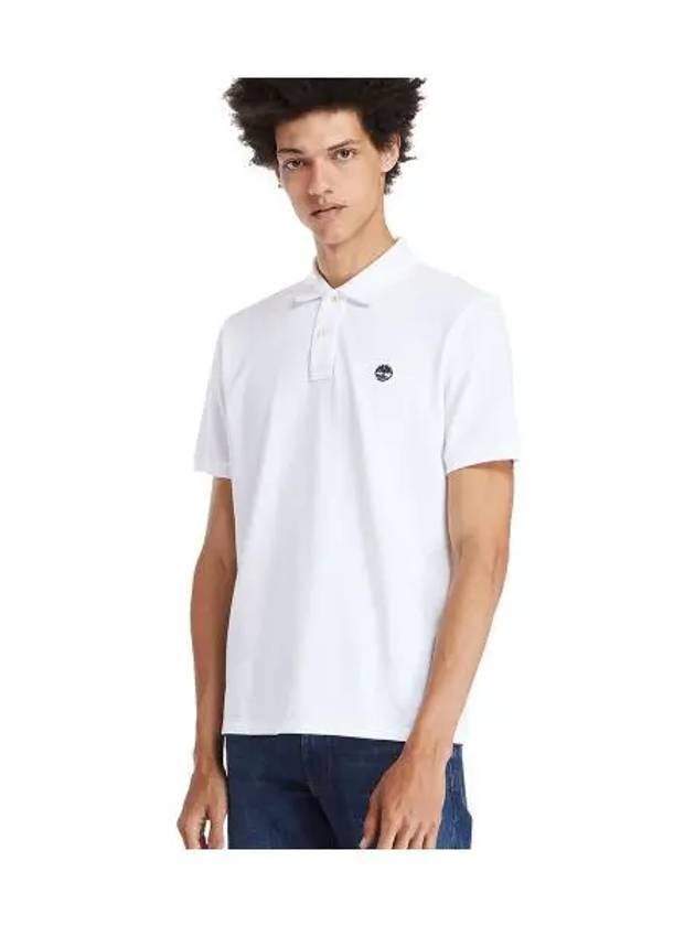 Men's Millers River Pique Polo Shirt White - TIMBERLAND - BALAAN 2