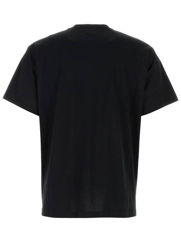 Logo Print Cotton Short Sleeve T-Shirt Black - BURBERRY - BALAAN 3