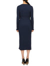 Sandy Cotton Long Dress Navy - A.P.C. - BALAAN 4