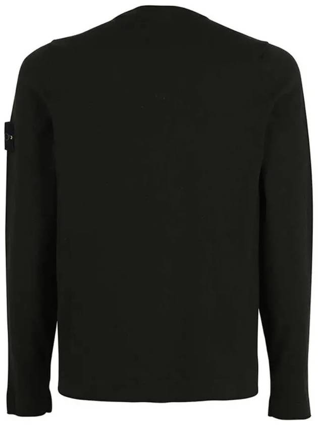 Wappen Patch Low Pocket Knit Top Black - STONE ISLAND - BALAAN 4