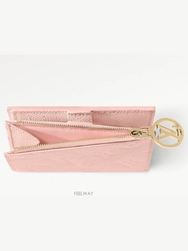 Lisa Monogram Leather Half Wallet Pink - LOUIS VUITTON - BALAAN 3