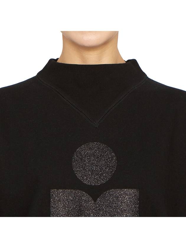 Moby Logo Print Sweatshirt Black - ISABEL MARANT - BALAAN 6