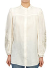 Carnia Linen Blouse Ivory - MAX MARA - BALAAN 1