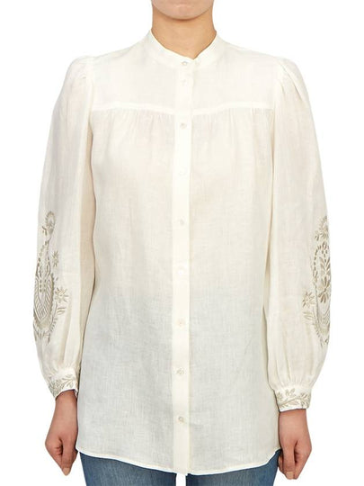 Carnia Linen Blouse Ivory - MAX MARA - BALAAN 2