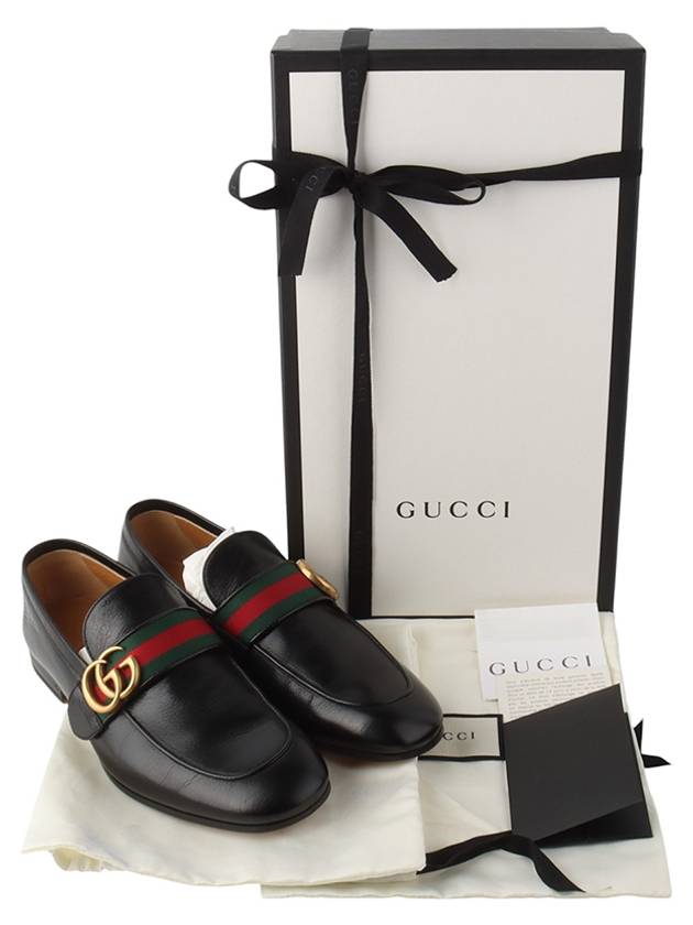 428609 GG web gold three stripe loafer shoes 4 1 2 size overseas receipt 34100Y - GUCCI - BALAAN 8