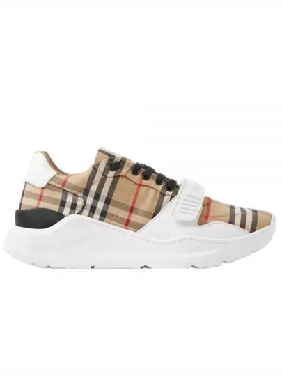 Vintage Check Suede Leather Sneakers Archive Beige - BURBERRY - BALAAN 2