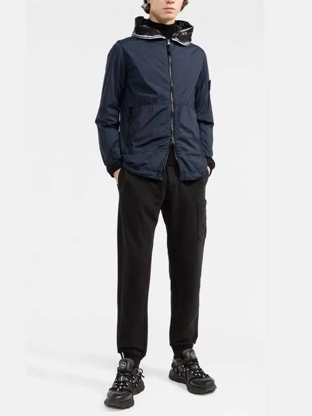 Wappen Patch Skin Touch Nylon Hooded Jacket Navy - STONE ISLAND - BALAAN 5