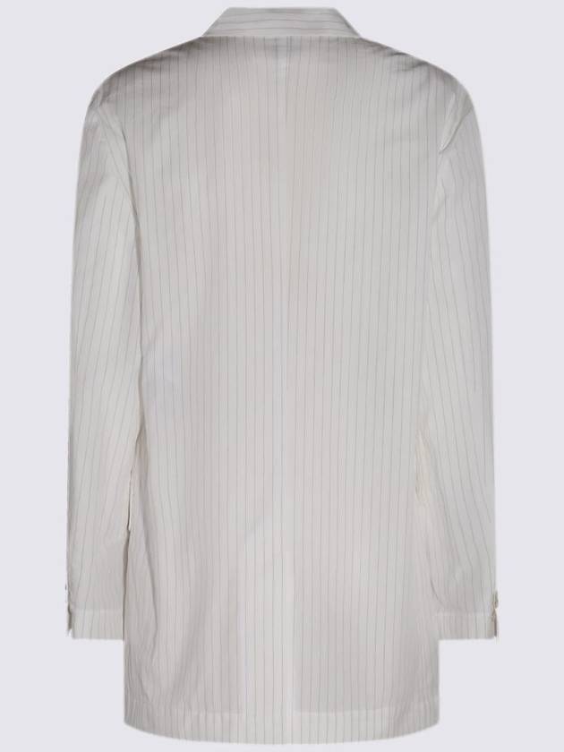 MM6 WHITE COTTON BLAZER S52BN0110S76431001F - MAISON MARGIELA - BALAAN 3