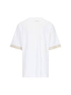 Greca Gym Logo Crew Neck Short Sleeve T-Shirt White - VERSACE - BALAAN 4