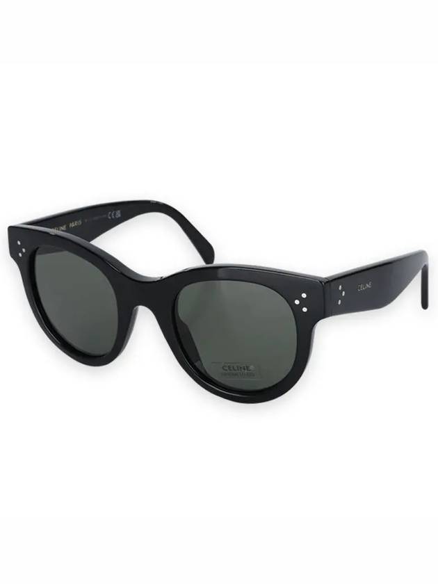 S003 Mineral Glass Cat Eye Sunglasses Black - CELINE - BALAAN 3