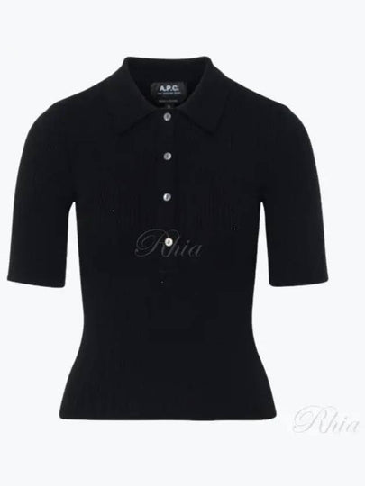 Danae Polo Shirt Black - A.P.C. - BALAAN 2