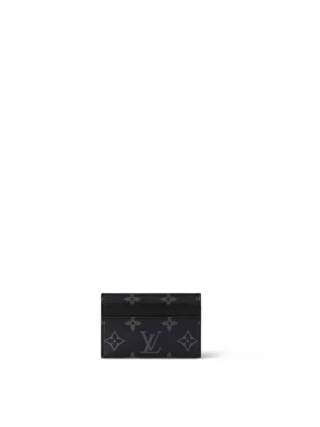 Monogram Eclipse Double Card Wallet Black - LOUIS VUITTON - BALAAN 2