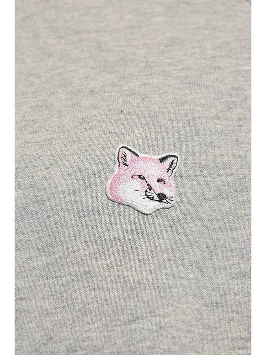 [MAISON KITSUNE] MONOCHROME FOX HEAD PATCH CLASSIC SWEATSHIRT - GREY MELANGE - MAISON KITSUNE - BALAAN 2