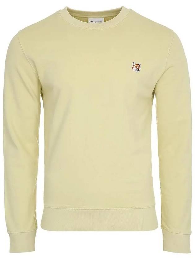 Fox Head Patch Regular Sweatshirt Yellow - MAISON KITSUNE - BALAAN 3