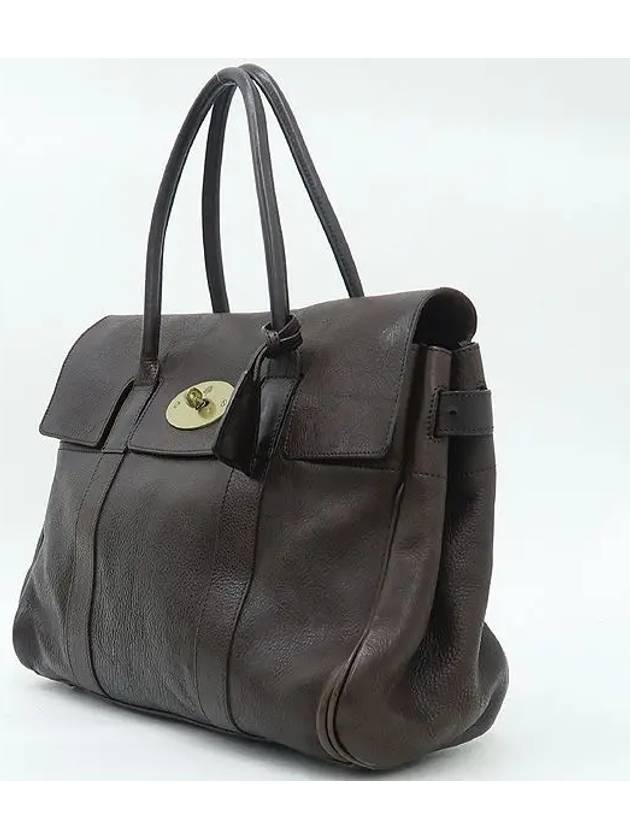 Chocolate color tote bag - MULBERRY - BALAAN 2