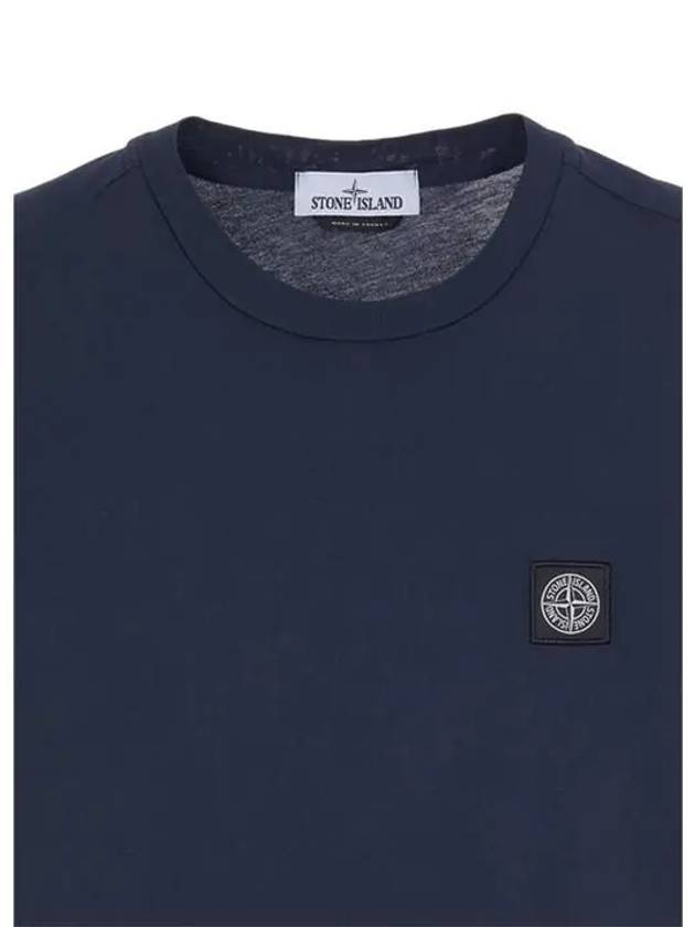 Wappen Logo Patch Short Sleeve T-Shirt Navy - STONE ISLAND - BALAAN 8