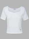 Lily Heart Neck Short Sleeve T-Shirt - MICANE - BALAAN 8