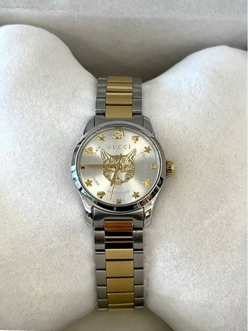 Daol Sangin Branch G Timeless Cat Dial Combi YA126596 Status S - GUCCI - BALAAN 1