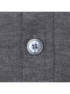 Men's Sustainable Classic Diagonal Wool Cardigan Medium Grey - THOM BROWNE - BALAAN 5