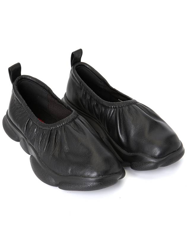 Women's Leather Ballerina Black - CAMPER - BALAAN 4