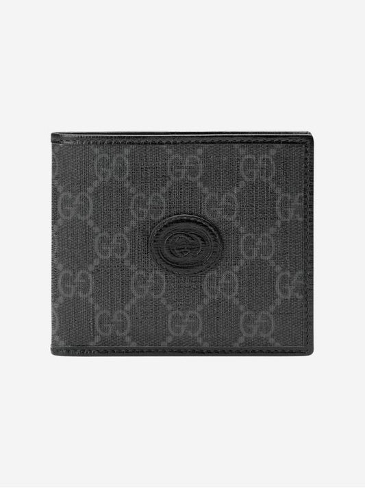 GG Supreme Interlocking G Halfwallet Black - GUCCI - BALAAN 2